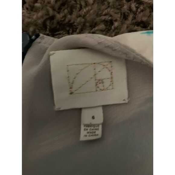 anthropologie Silk Print Dress. Spring - Picture 7 of 10